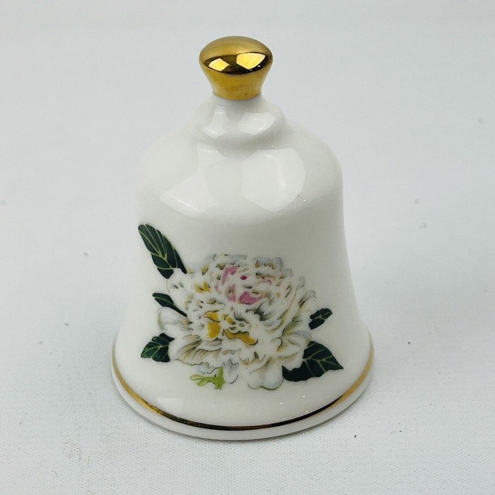 Danbury Mint Indiana Peony Official State Flower Bell Collection
